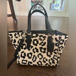 Coach Leopard Mini Crosby Tote